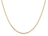 Yellow Plated Sterling Silver Box Chain 18 inches (0.800mm)